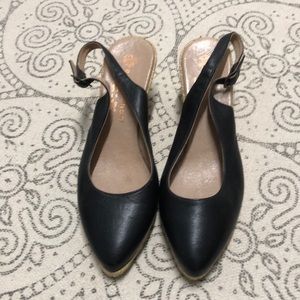 Eric Michael leather espadrille slingback, size 40